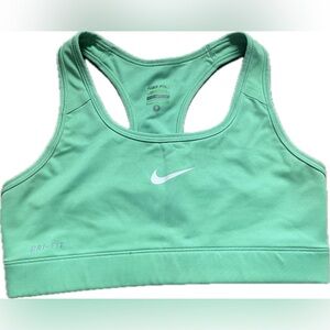 Nike Pro Mint Green Dri-FIT Racerback Sports Bra Top. Women's size Small